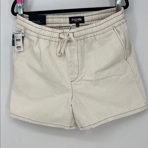 RSQ Men's Cream Pull-On Shorts Size Medium